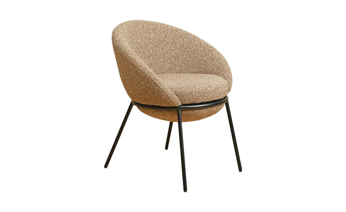 Uovo stolica 62x61x77 cm smeđa