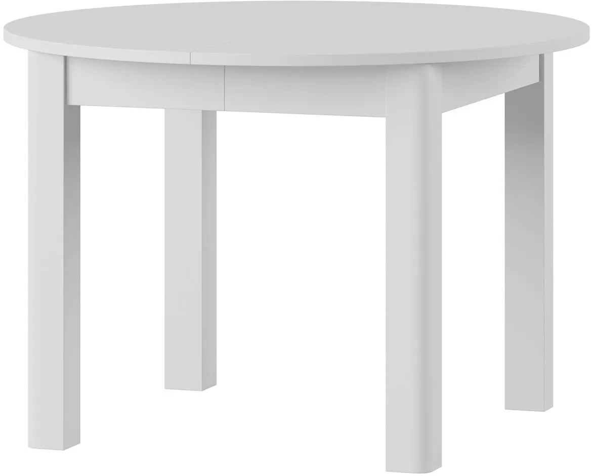Uran produživi sto 110x110x76 cm beli