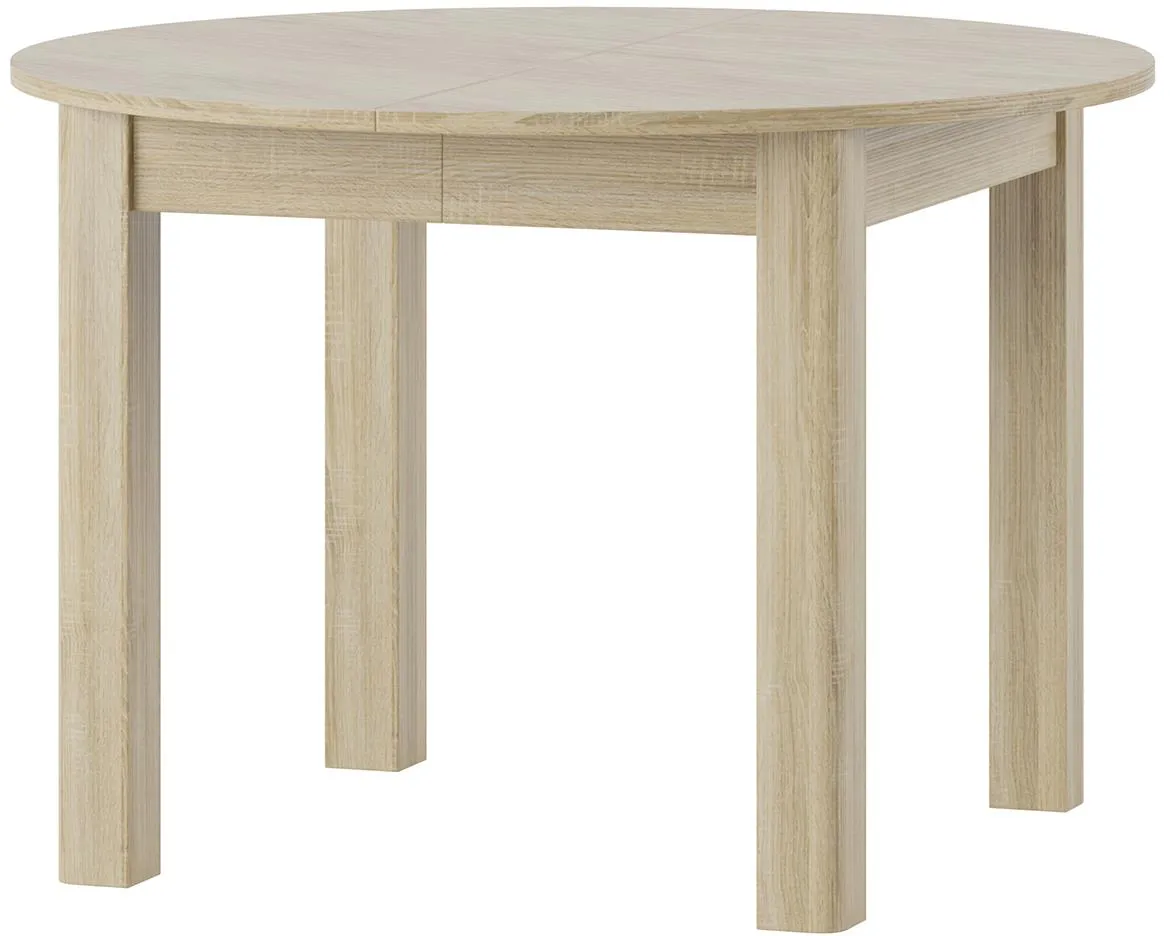Uran produživi sto 110x110x76 cm hrast
