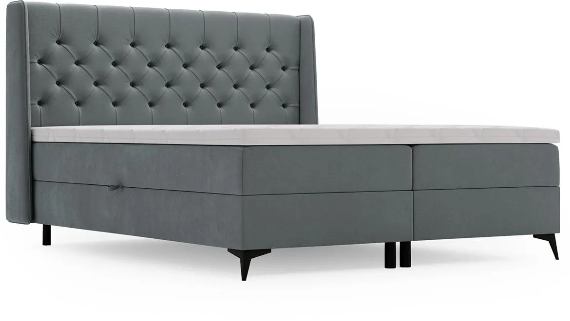 Vega 83 boxspring krevet 192x213x118 cm sivi