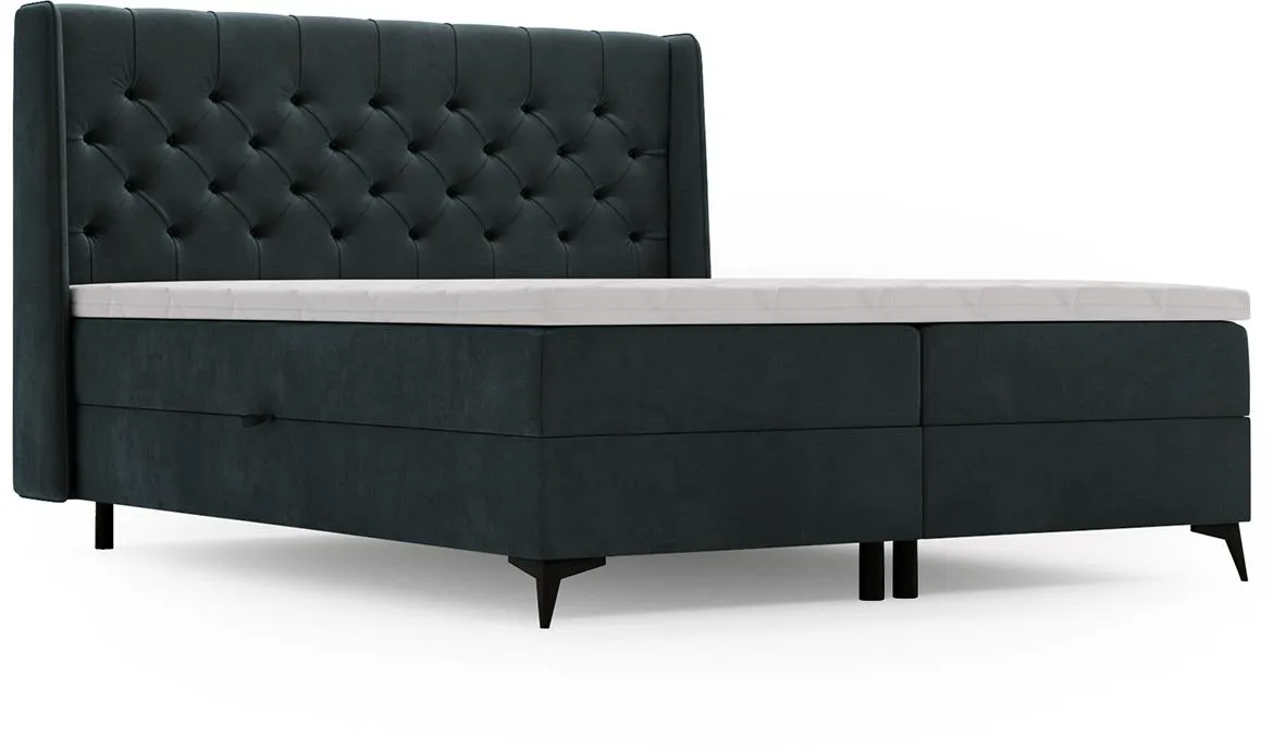 Vega 99 boxspring krevet 172x213x118 cm crni