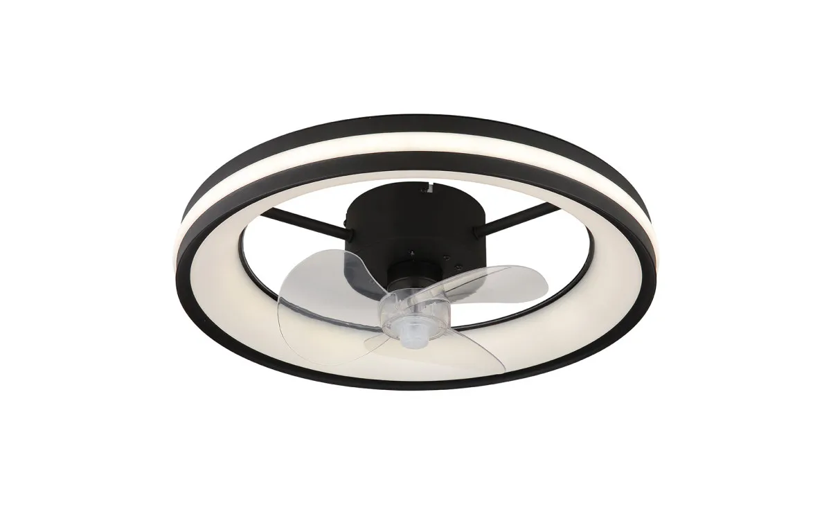Ventilator Gatian LED crni