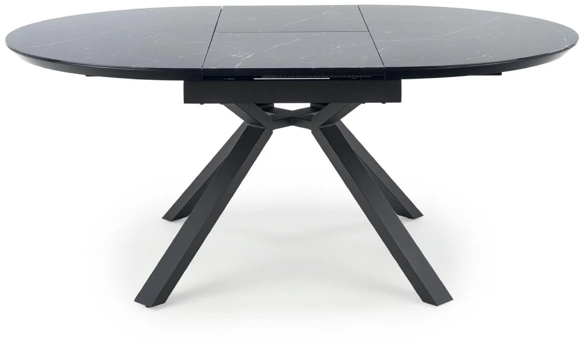 Vertigo sto 130/180 crni mermer/crni