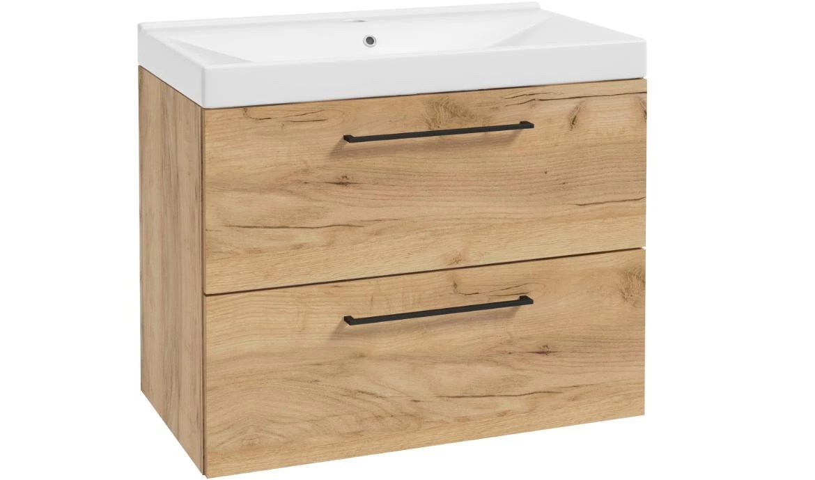 Vesper D80 0D2S baza s umivaonikom 80x46x67 natur zlatni hrast