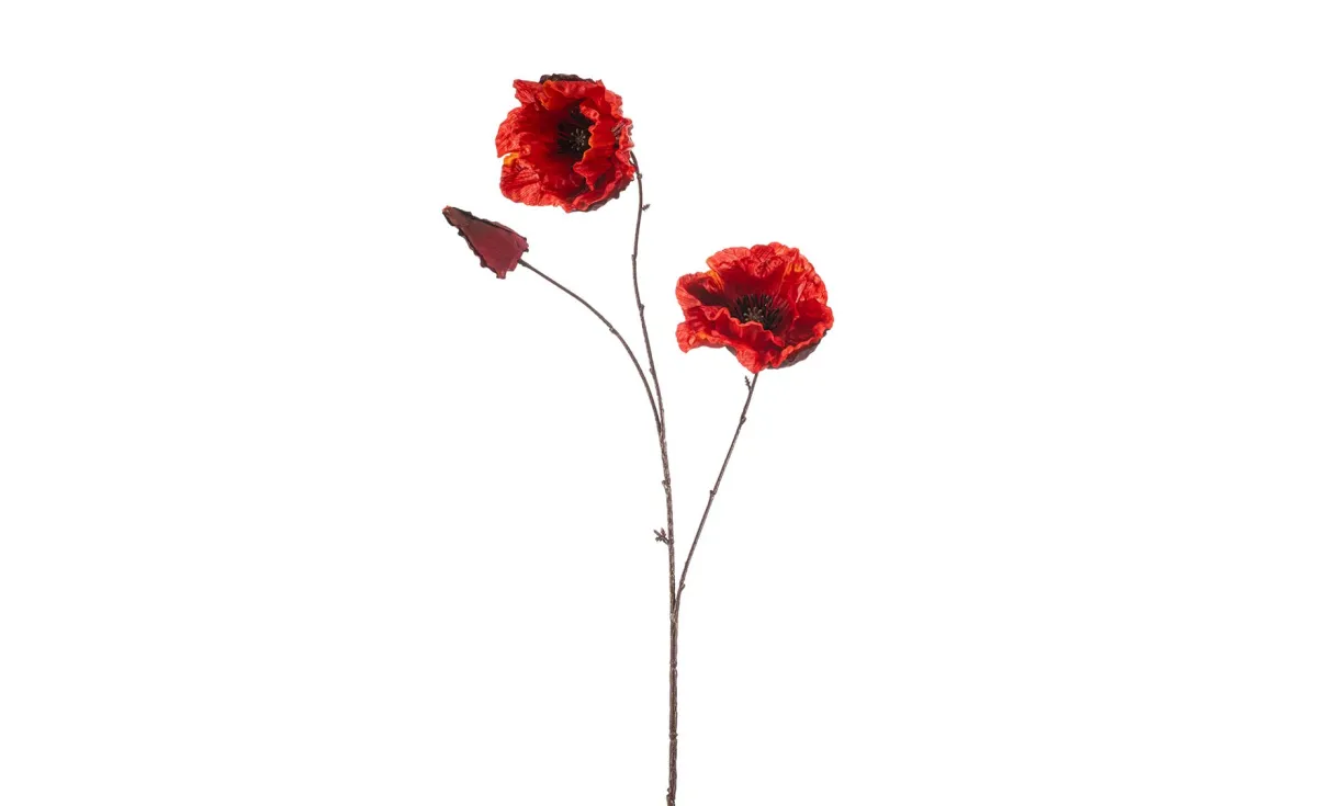Veštački cvet poppy 82cm crveni