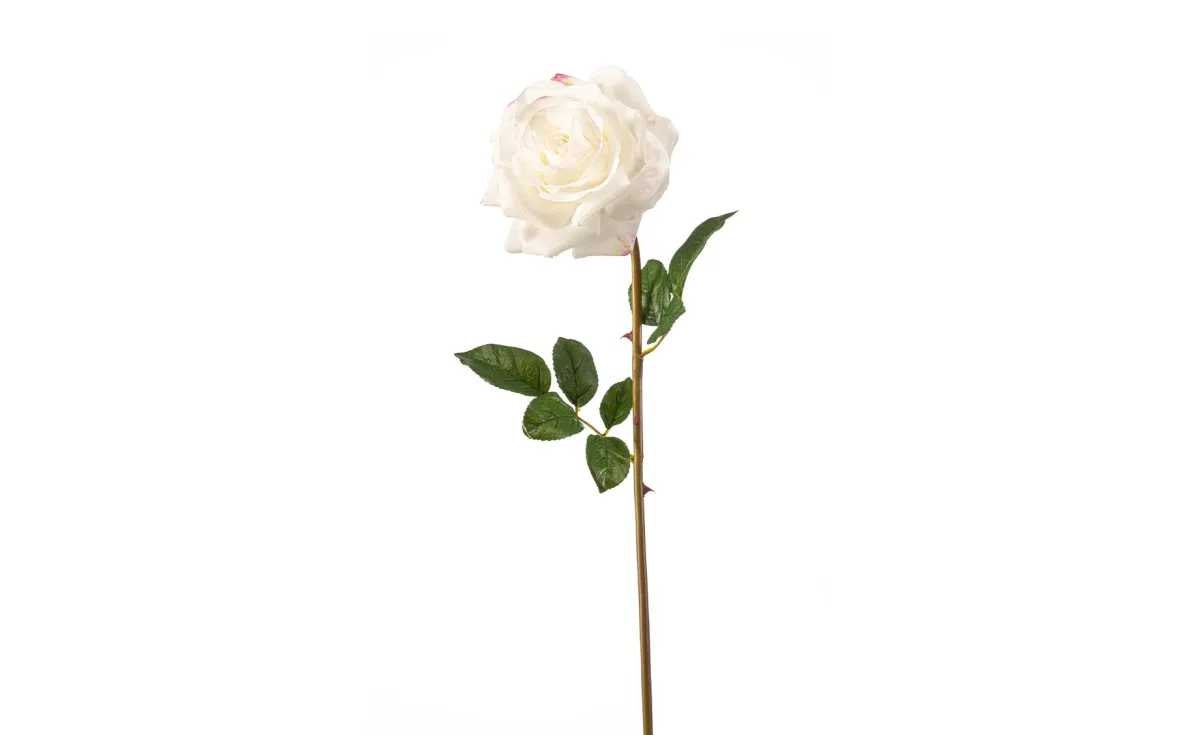 Veštački cvet rose 68cm bež