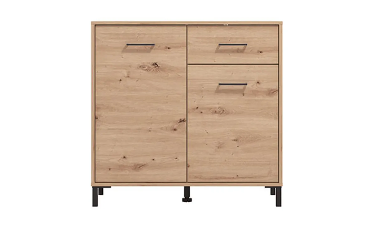 Vienne komoda 2 vrata + 1 fioka 93x40x90 cm artisan hrast