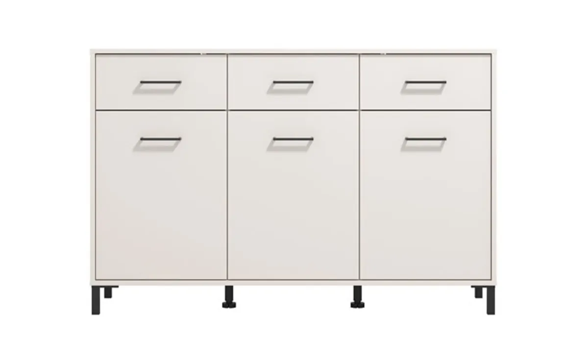 Vienne komoda 3 vrata + 3 fioke 138x40x90 cm kašmir