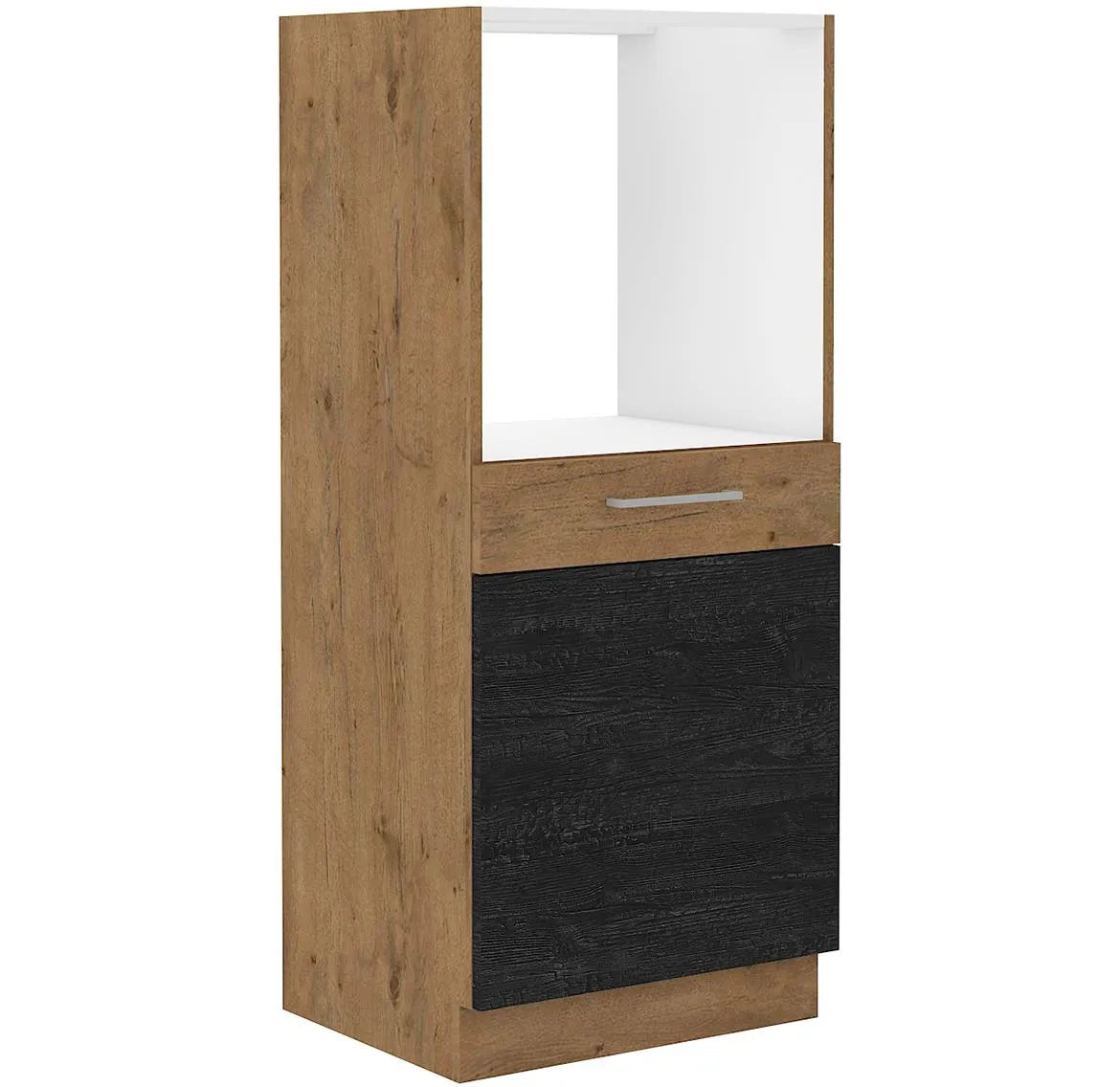 Vigo 60 DP-145 1F MB kuhinjski element 1 vrata+1 fioka 60x55,6x145 cm hrast/tamno sivi