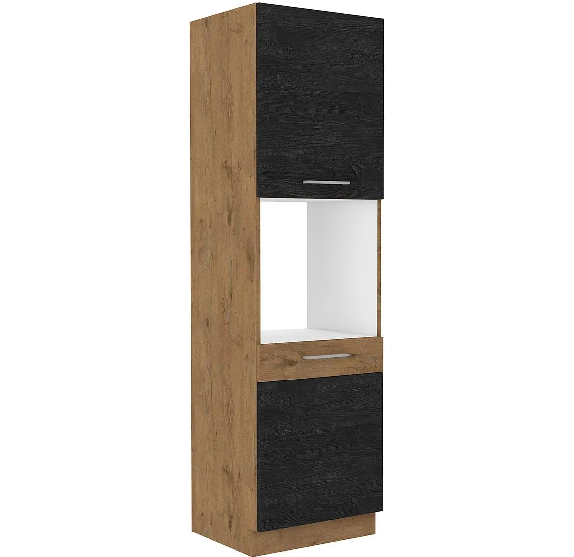 Vigo 60DP-210 2F kuhinjski element 2 vrata 60x55,6x210 cm hrast/tamno sivi