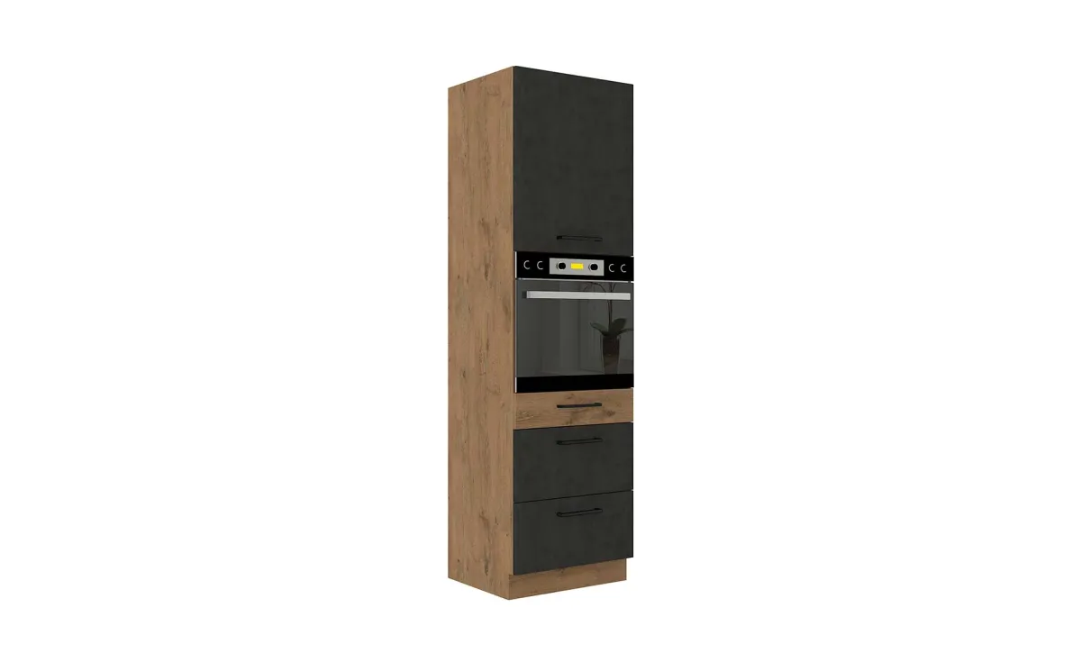 Vigo 60dps-210 3s 1f ormar za rernu+1fioka+2korpe 60x55x210 grafit