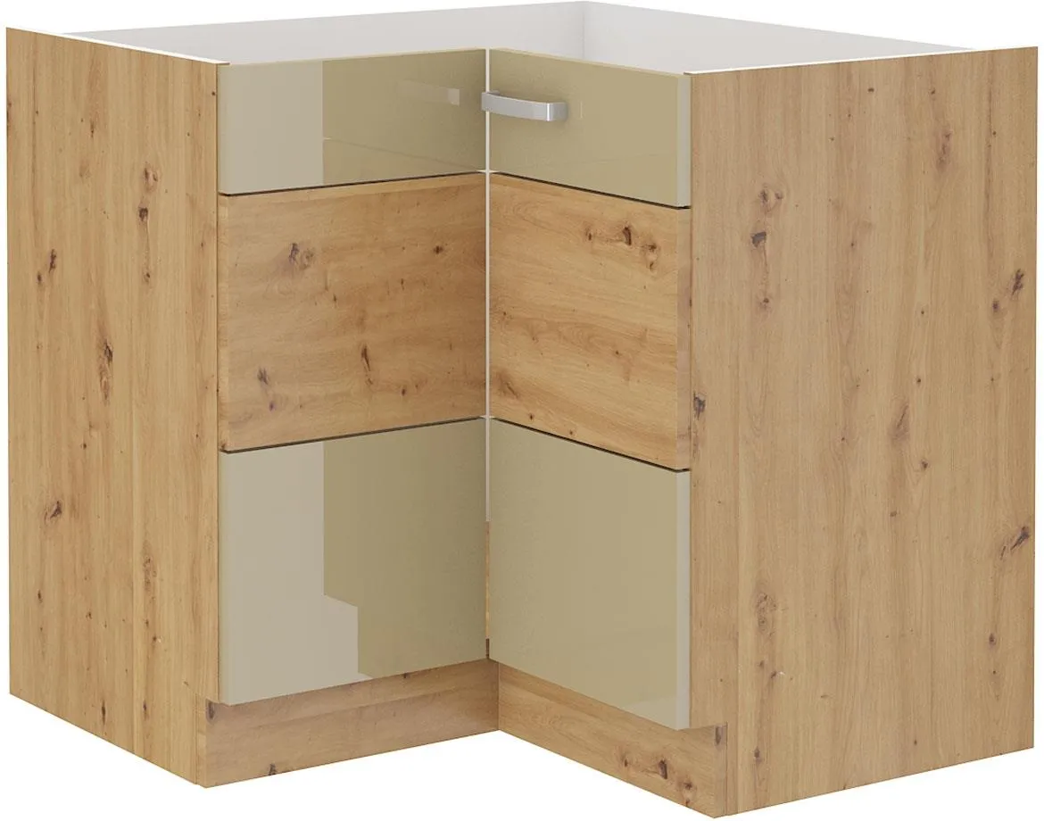 Vigo 90X90nd 2f bb baza ugaona 2vrata 90(84)x90(84)x87 artisan hrast-cappuccino