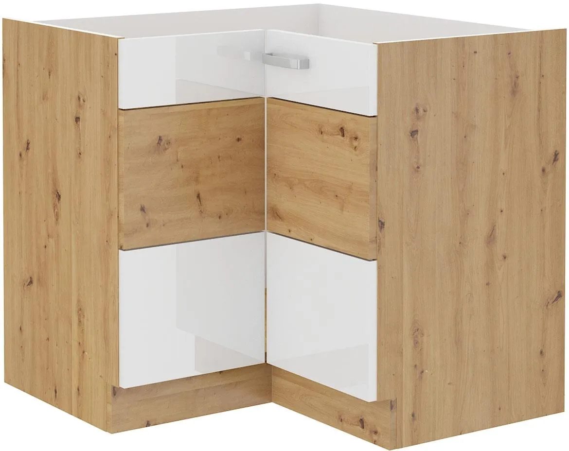 Vigo 90X90nd 2f bb baza ugaona 2vrata 90(84)x90(84)x87 artisan hrast-bela