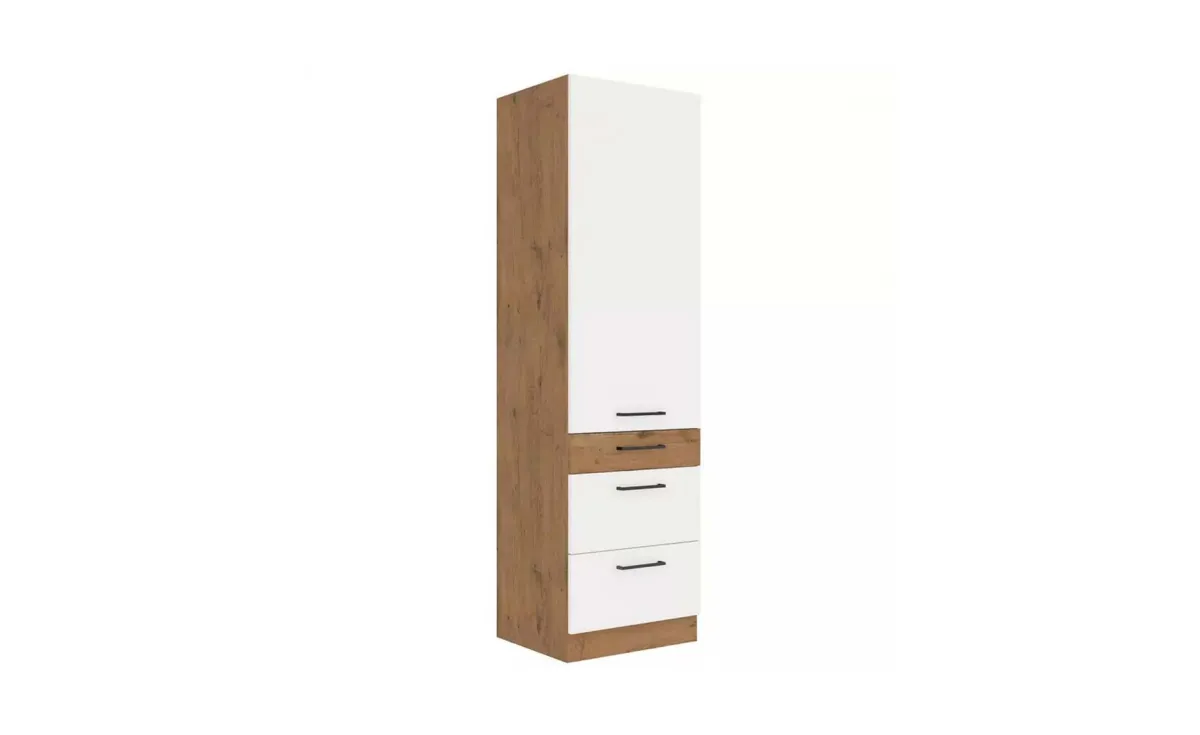 Vigo HG 60dks-210 3s 1f ormar 1vr+1fioka+2korpe 60x55x210 bela visoki sjaj