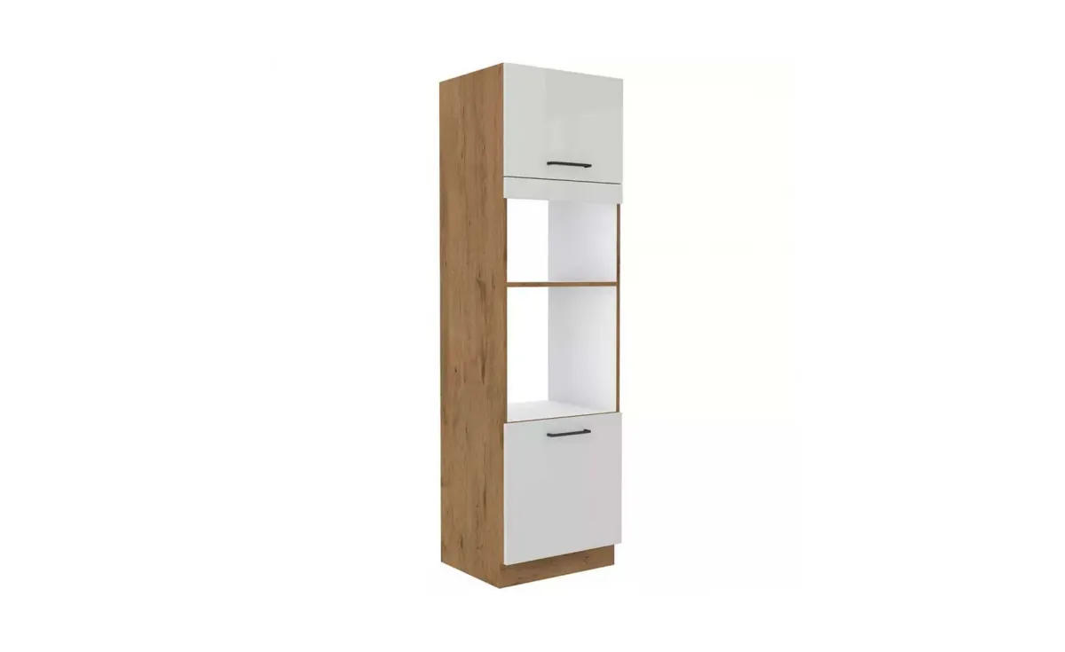 Vigo HG 60dpm-210 2f ormar 2vrata+2otvora za rernu 60x55x210 bela visoki sjaj