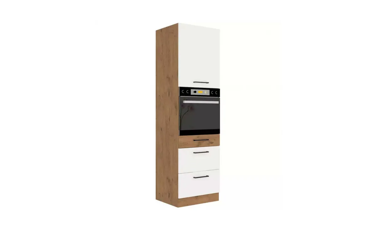 Vigo HG 60dps-210 3s 1f ormar za rernu 1fioka+2korpe 60x55x210 bela visoki sjaj