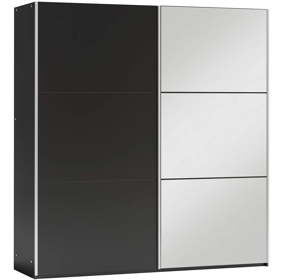 Vigo kl.ormar 2 vrata/ogledalo 200x65x215 cm crni