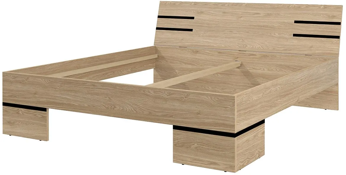 Viola 32 180/200 krevet bez podnice 186x217x89 hrast nauljeni