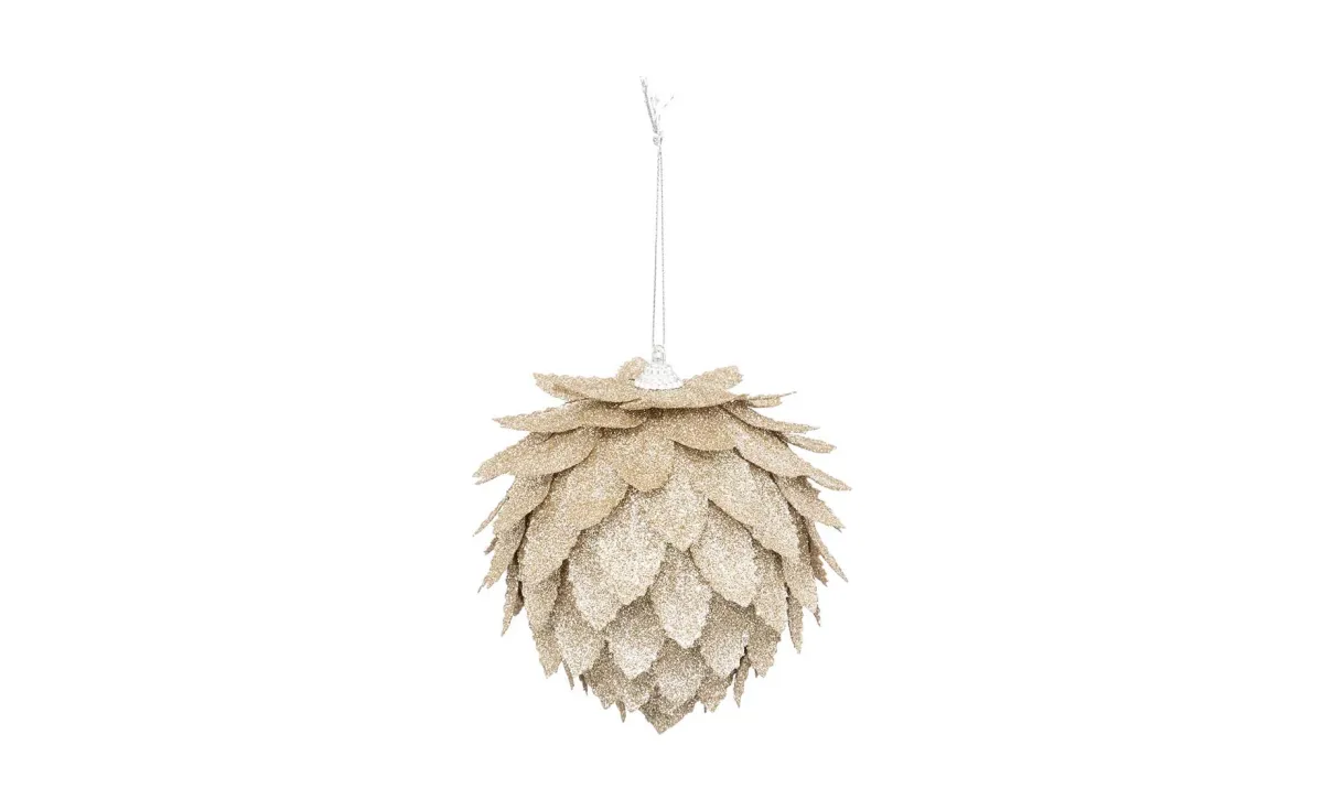 Viseća dekoracija leaf 10 cm gold