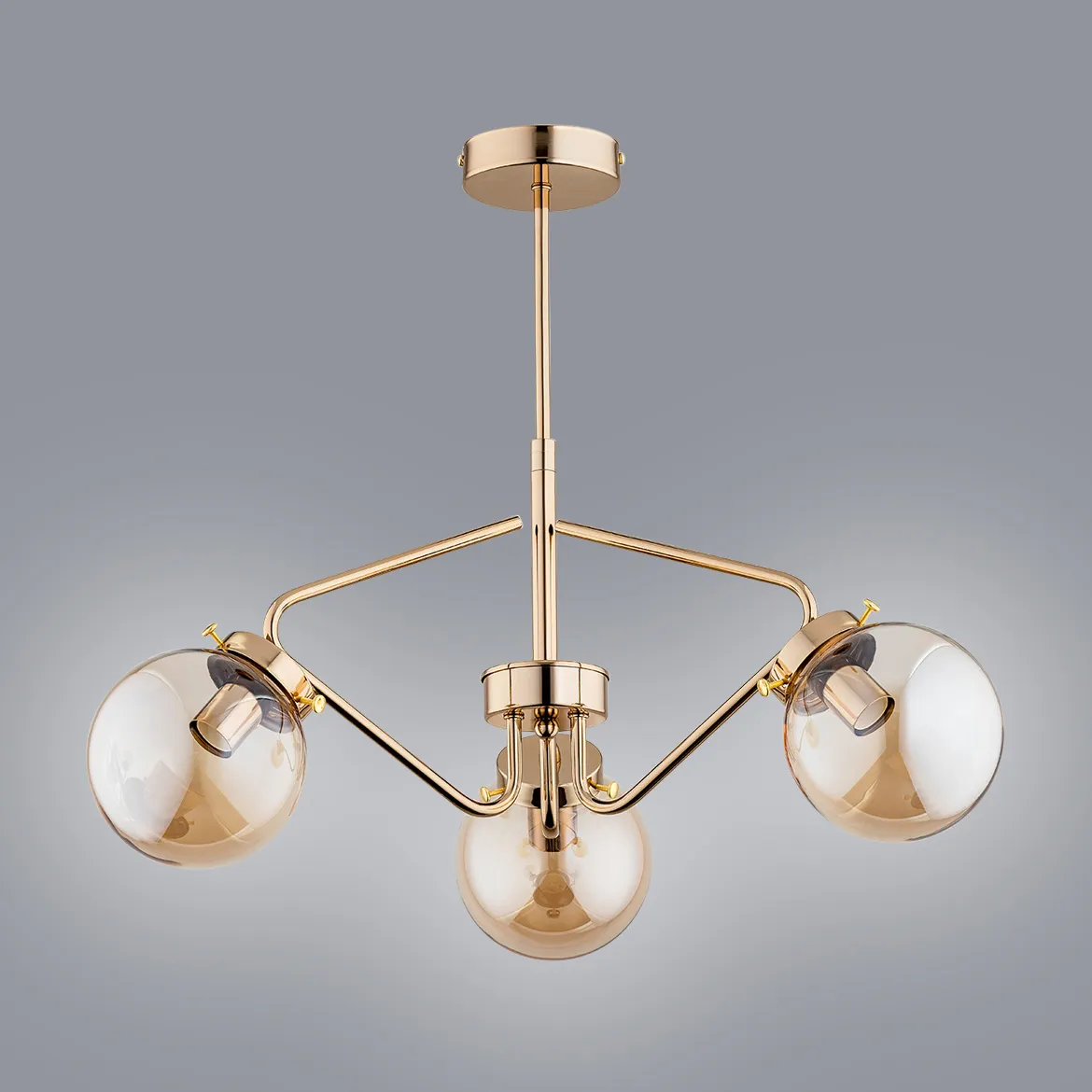 Viseća lampa Barsum zlatna