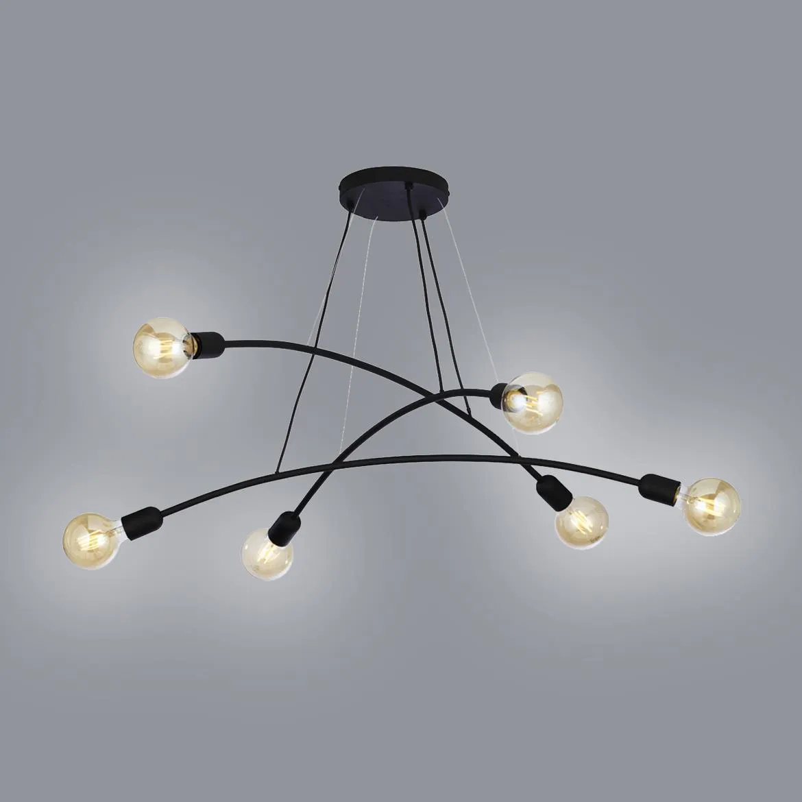 Viseća lampa Helix crna
