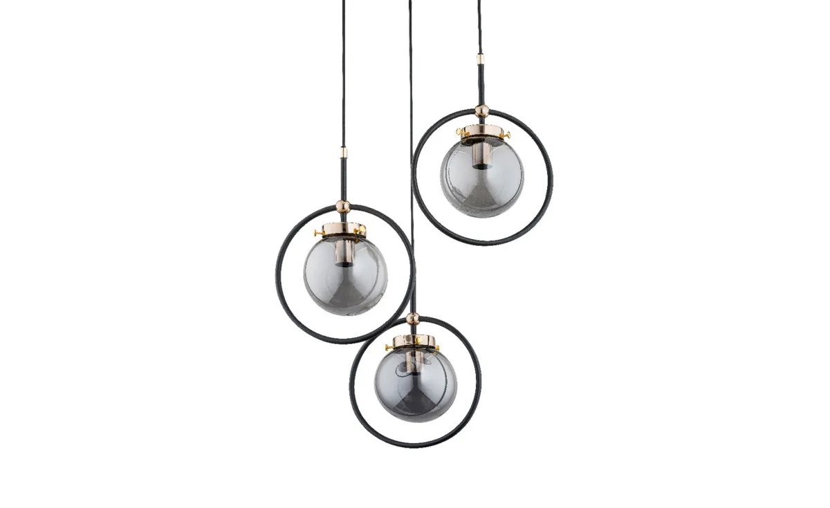 Viseća lampa Julieta 3 crna