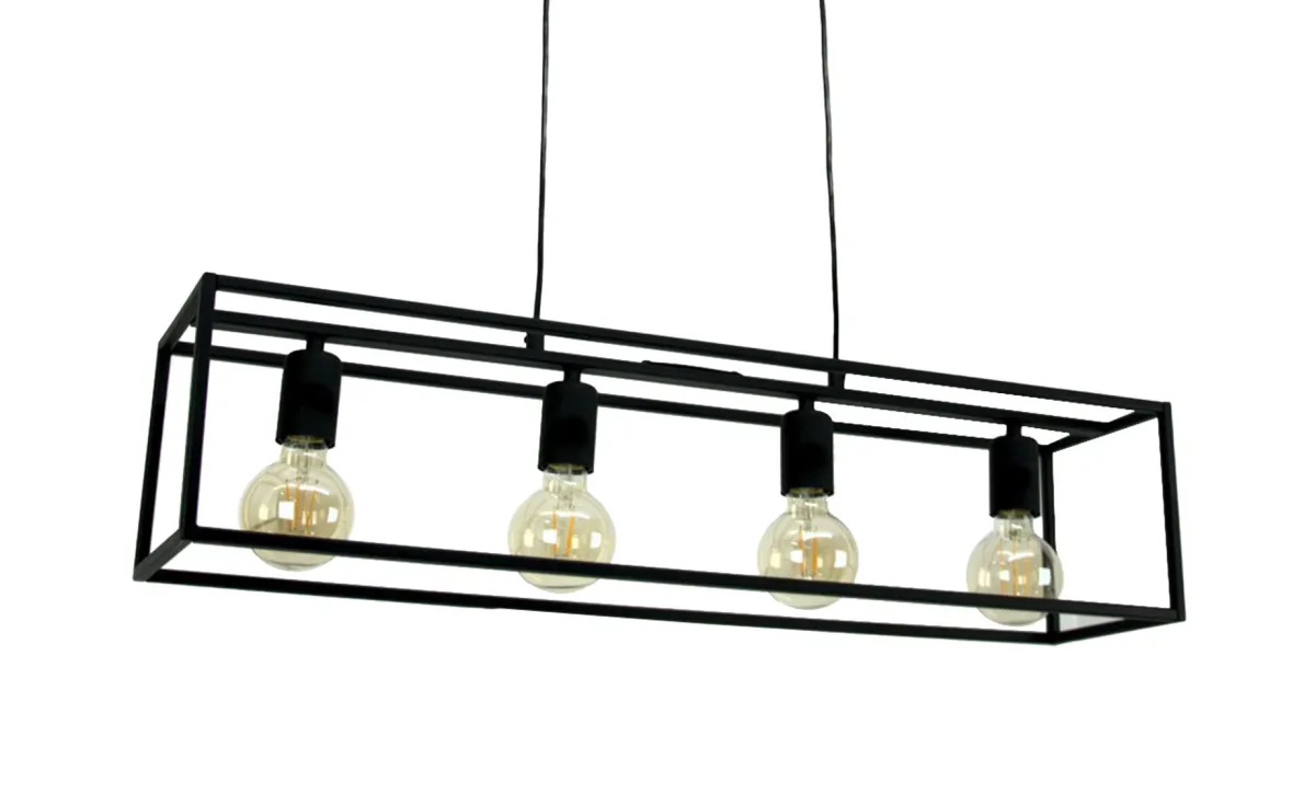 Viseća lampa Lorenzo 4 crna