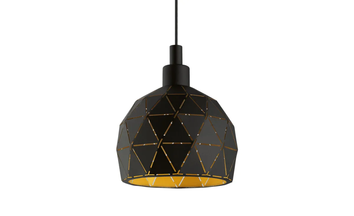 Viseća lampa Roccaforte 1 crna