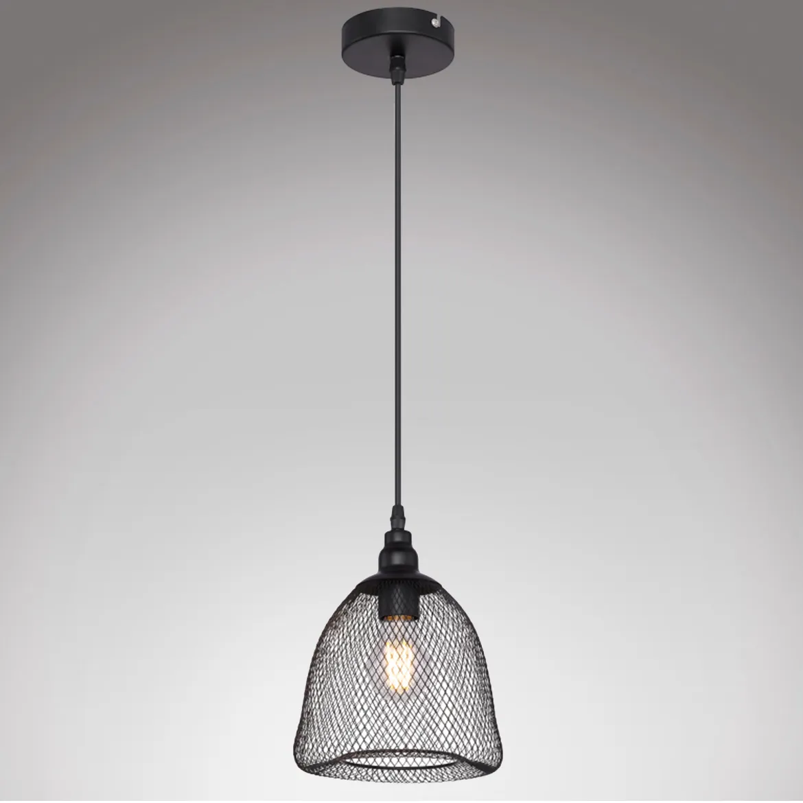 Viseca lampa Anya 18.5cm crna