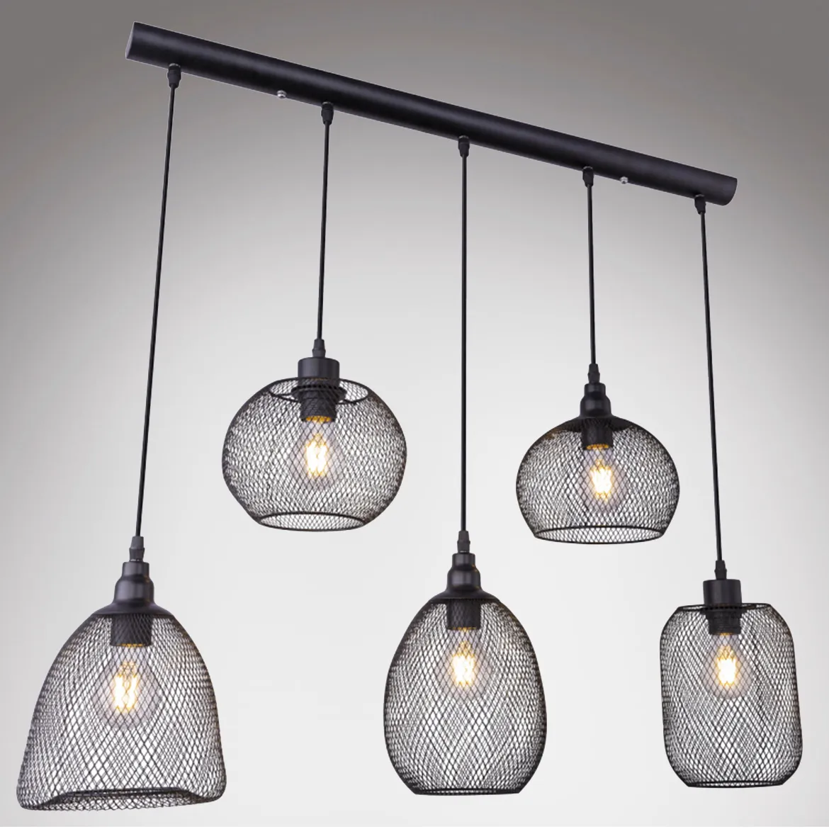 Viseca lampa Anya 5 crna