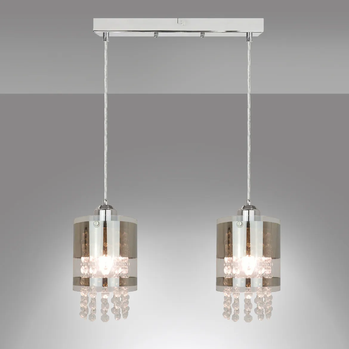 Viseca lampa Bruna srebrna