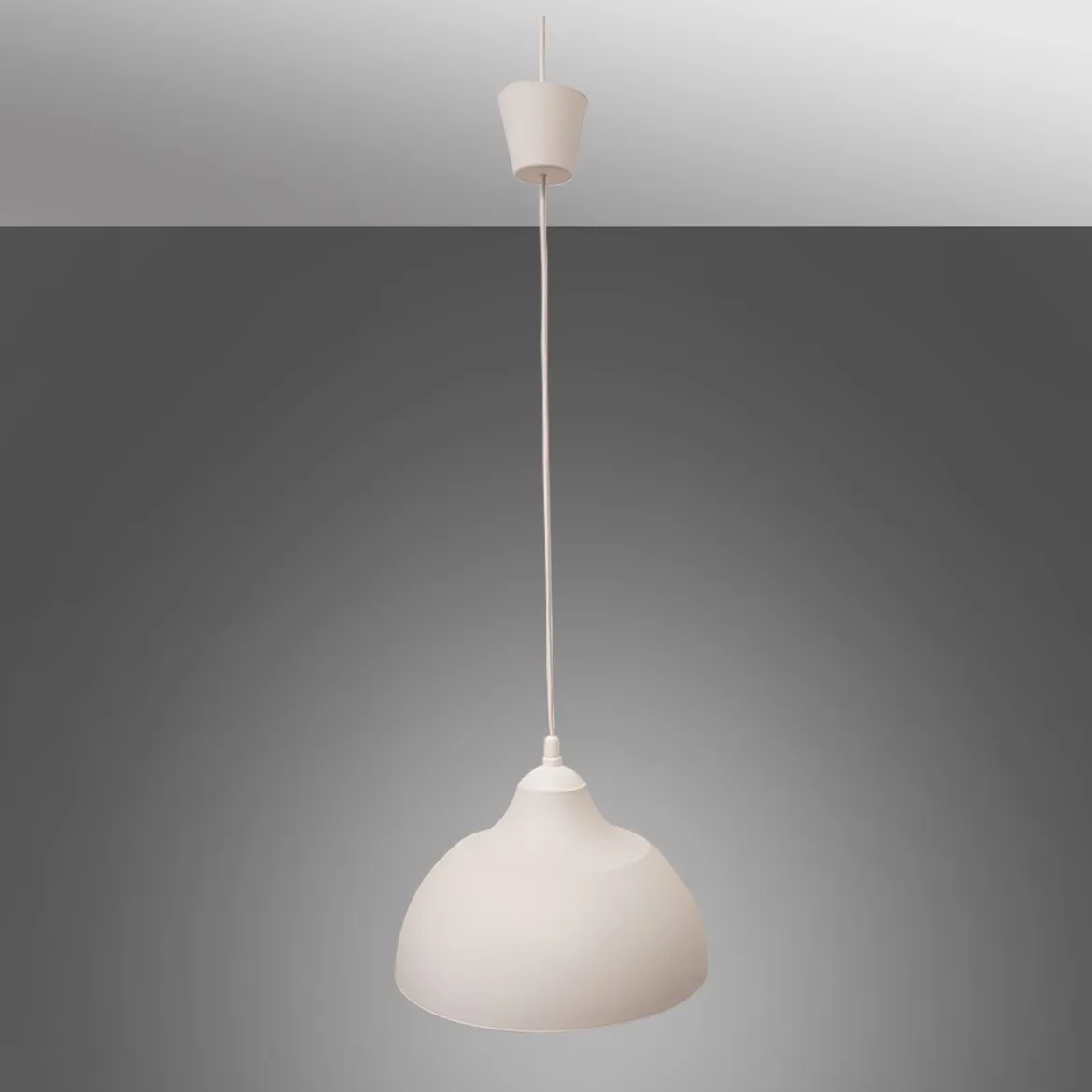 Viseca lampa Cap bela