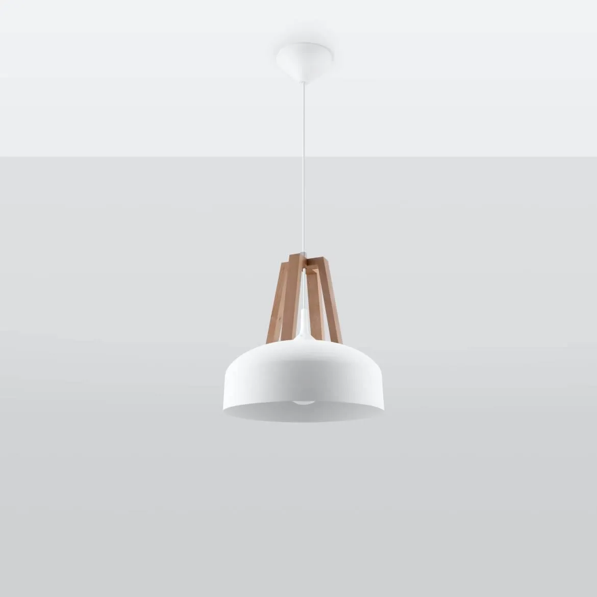 Viseca lampa Casco natur bela