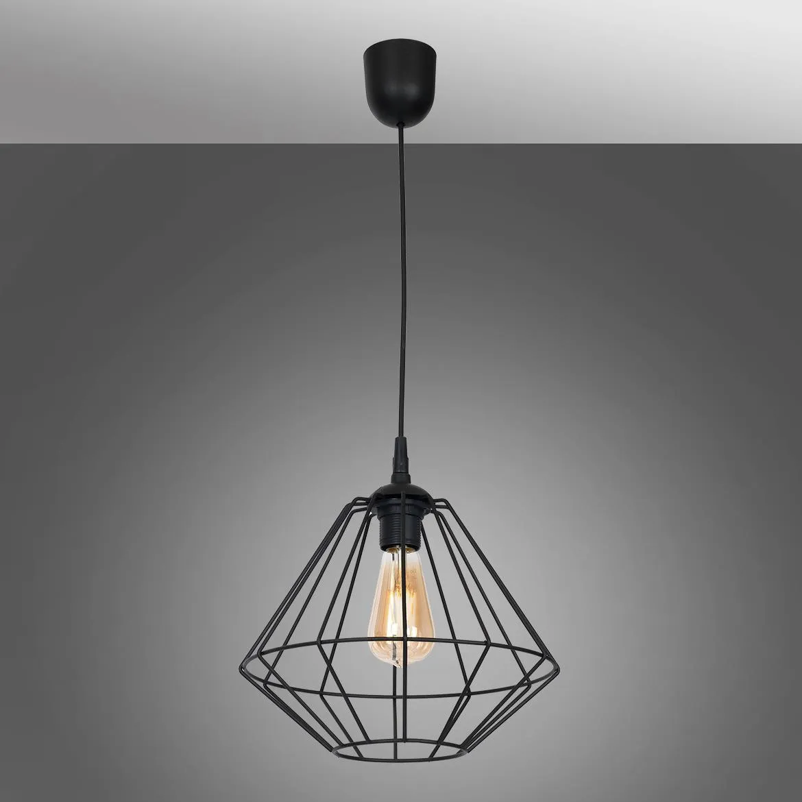 Viseca lampa Colin Black 1 crna