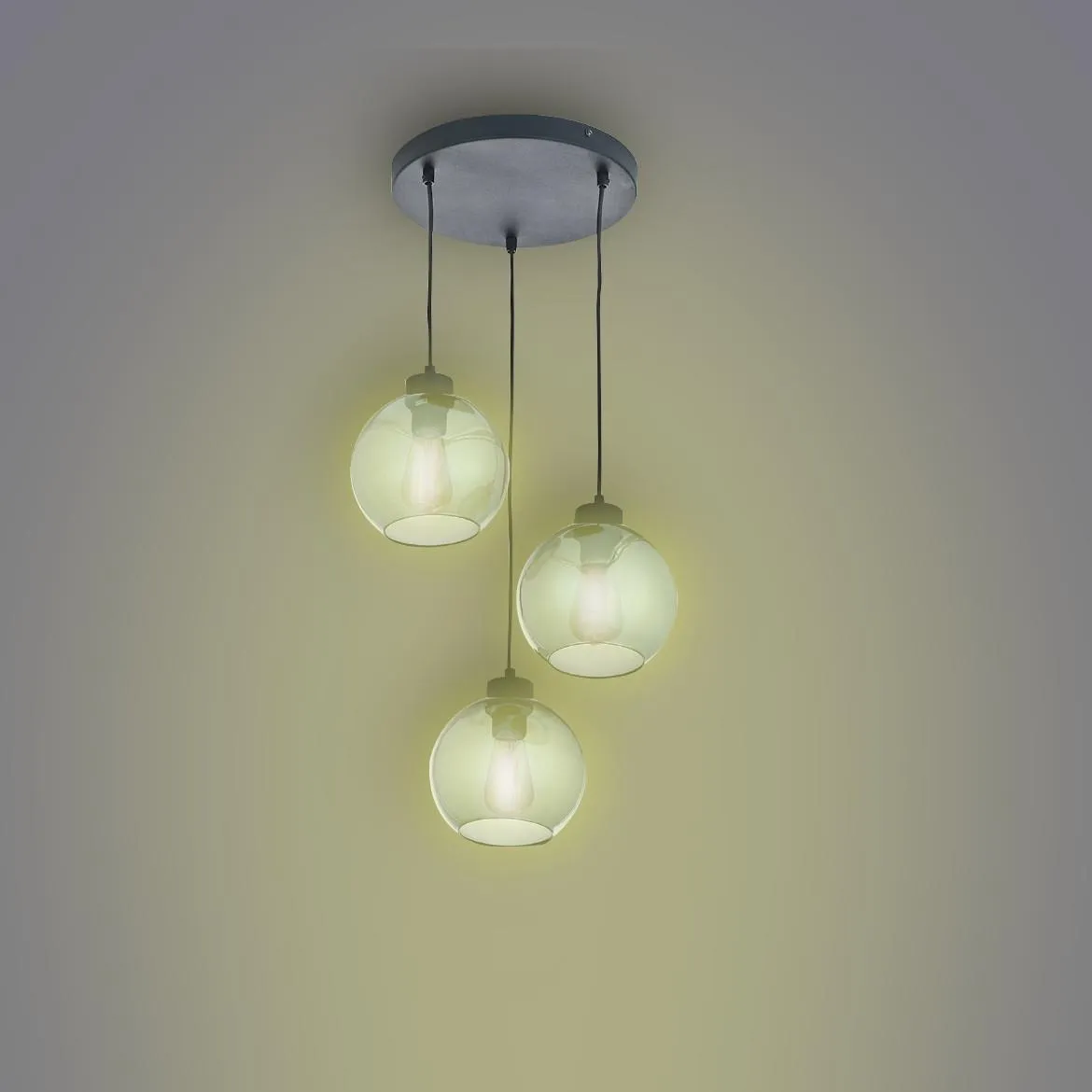 Viseca lampa Cubus 3 crna