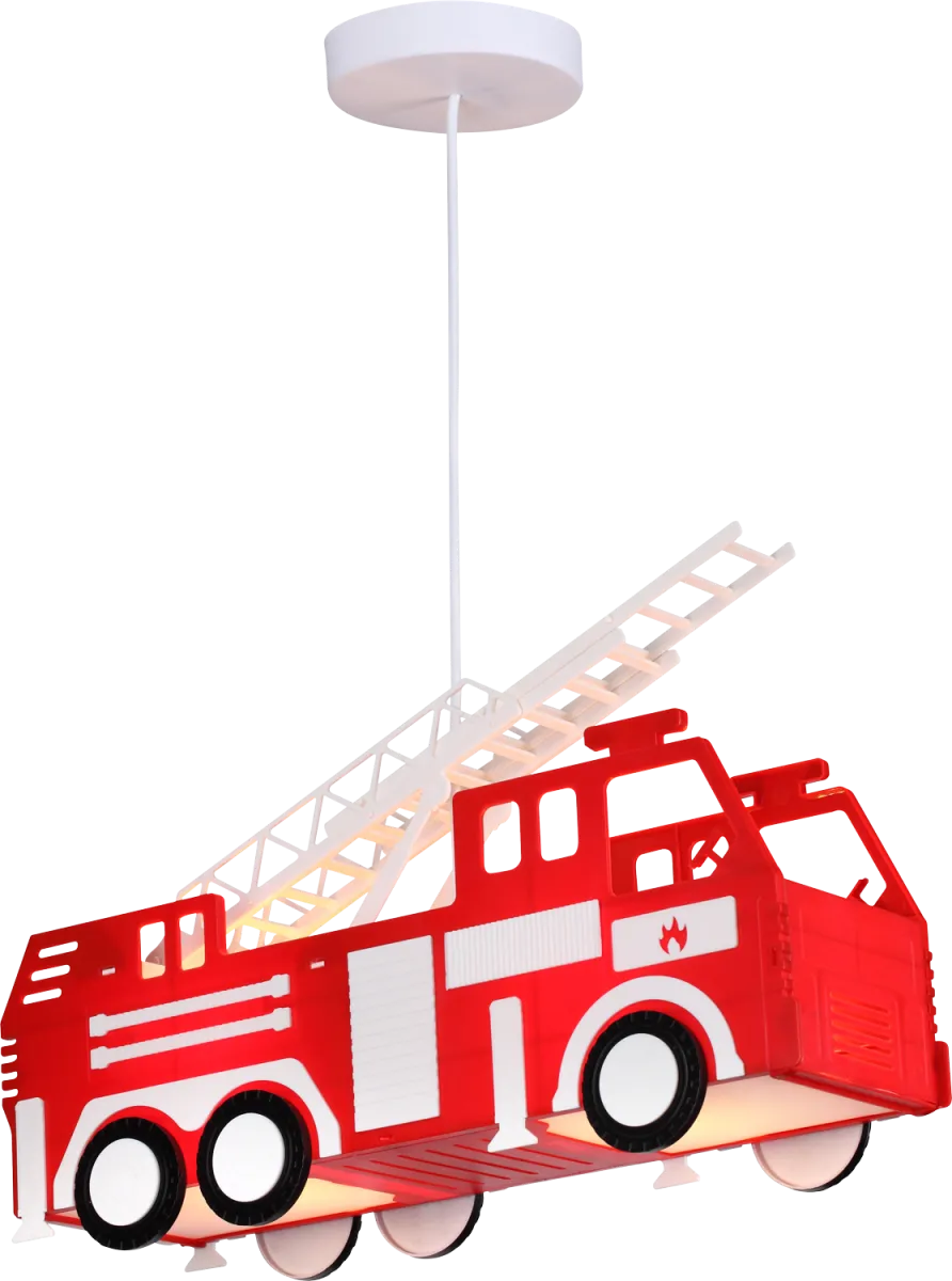 Viseca lampa Fire engine crvena