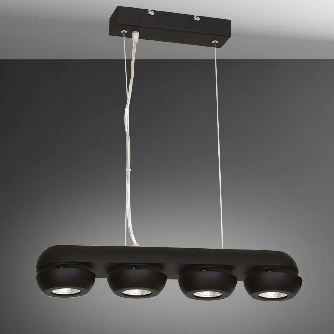 Viseca lampa Flare LED 4 crna