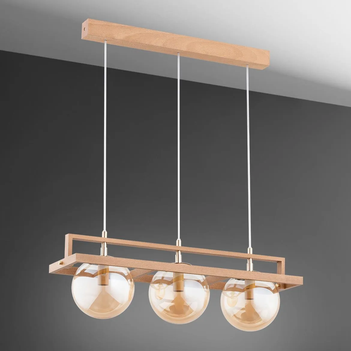 Viseca lampa Frif 3 zlatna