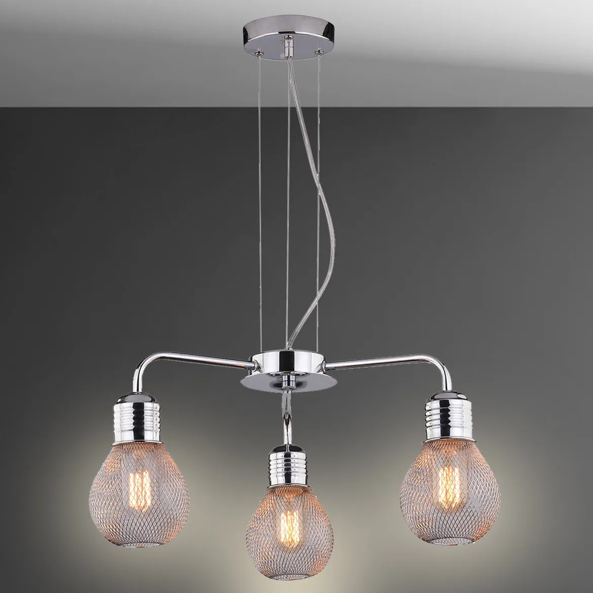 Viseca lampa Gliva 3 46x125cm