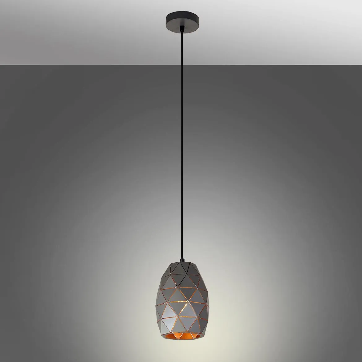 Viseca lampa Harley 1 15x102cm siva