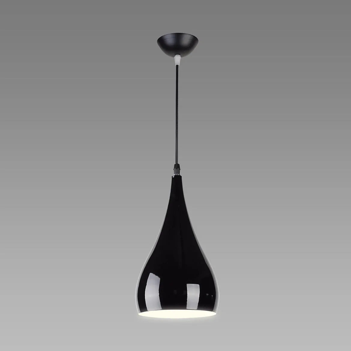 Viseca lampa Justa crna