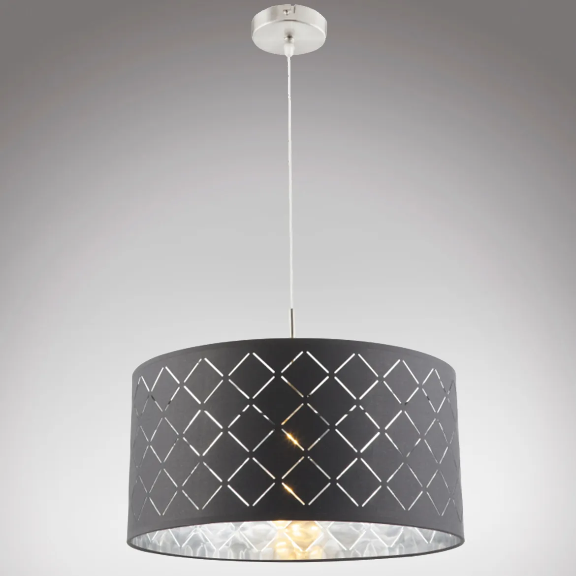 Viseca lampa Kidal 40x140cm srebrna