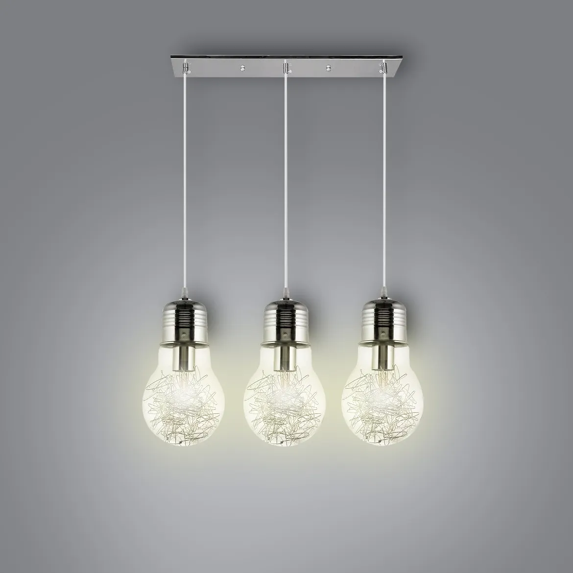 Viseca lampa Line 3 siva