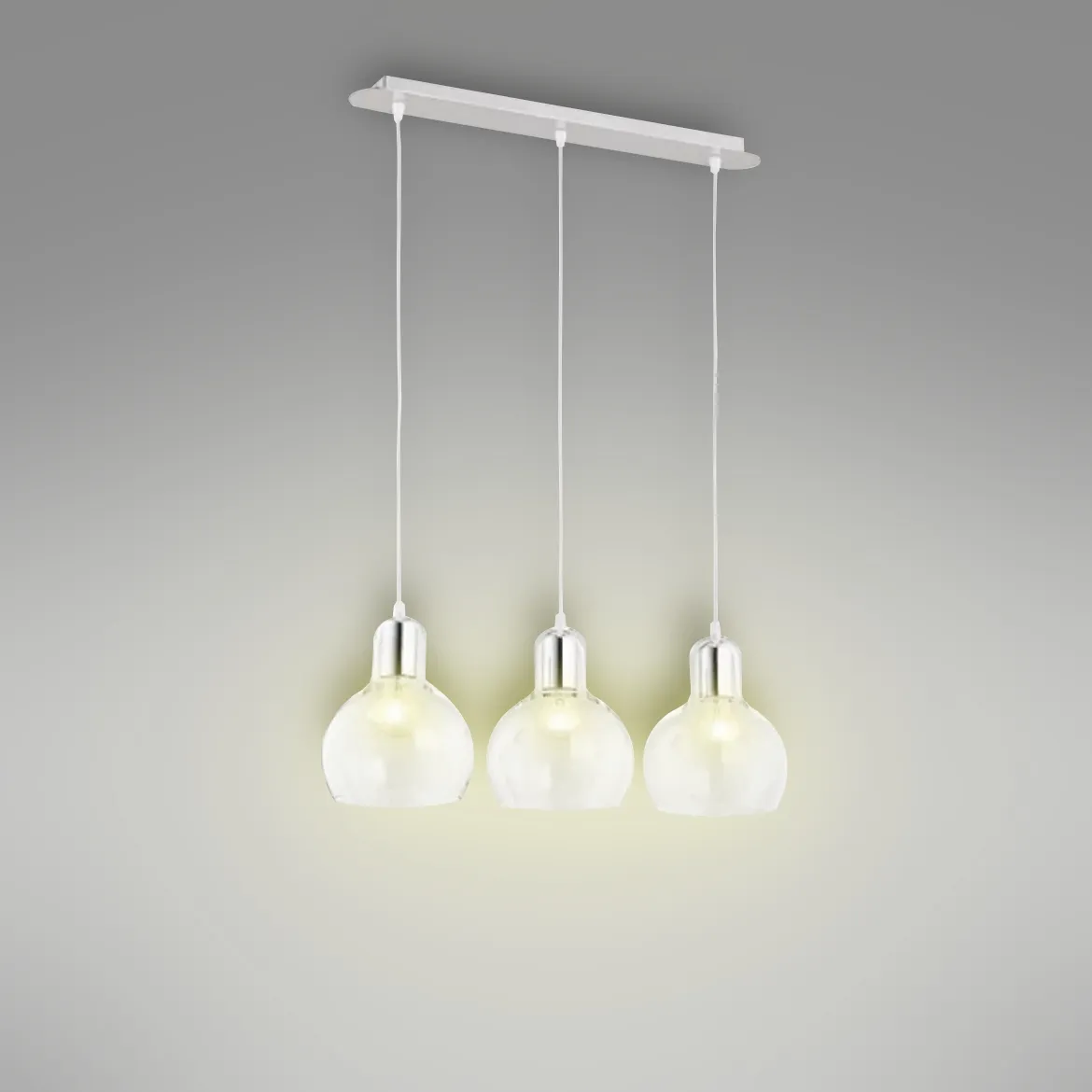 Viseca lampa Mango 3 prozirna