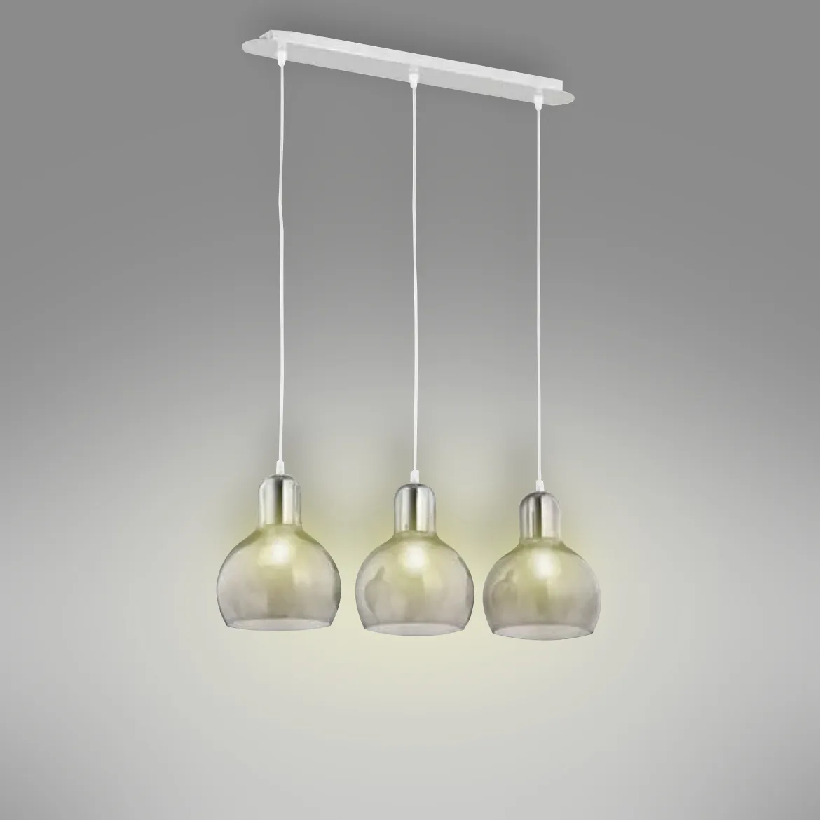 Viseca lampa Mango 3 siva