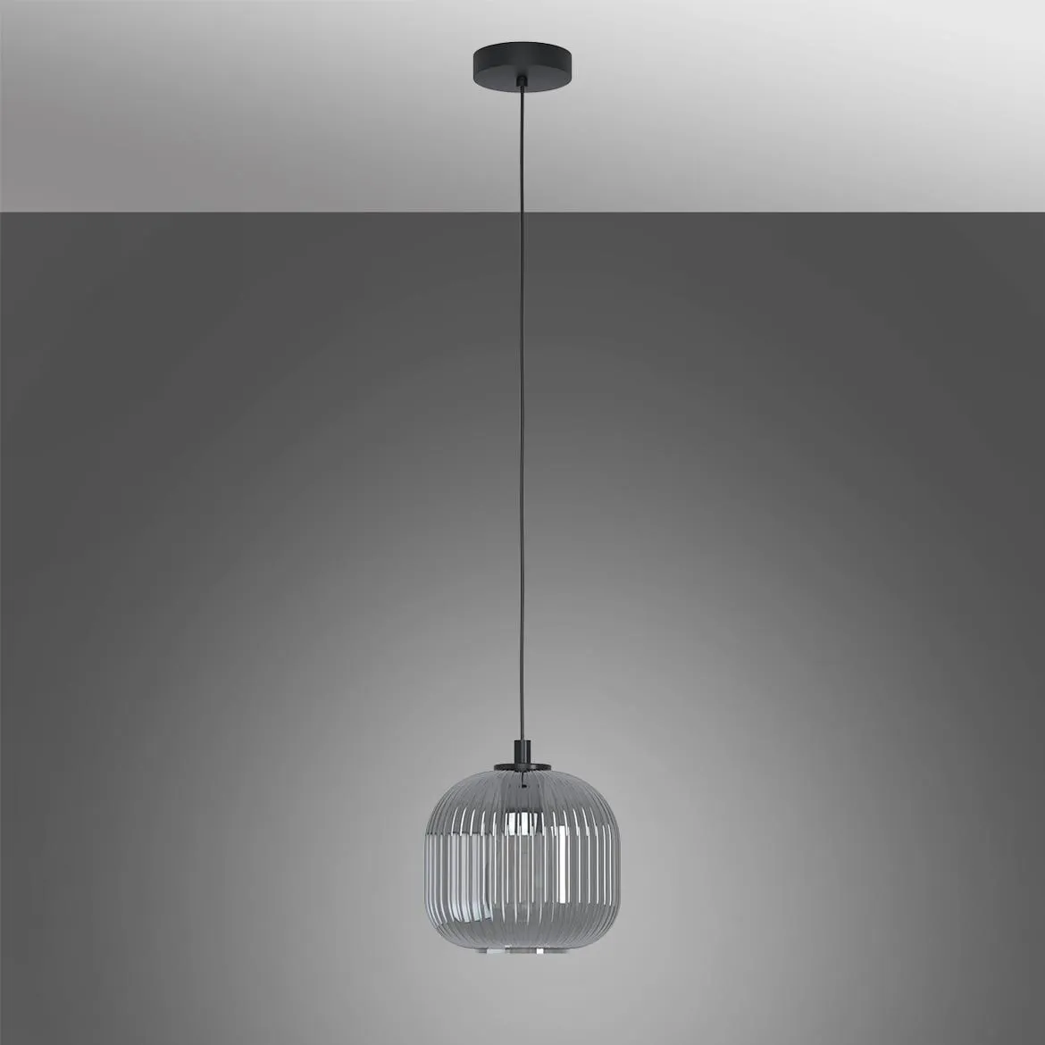 Viseca lampa Mantunalle 1 crna
