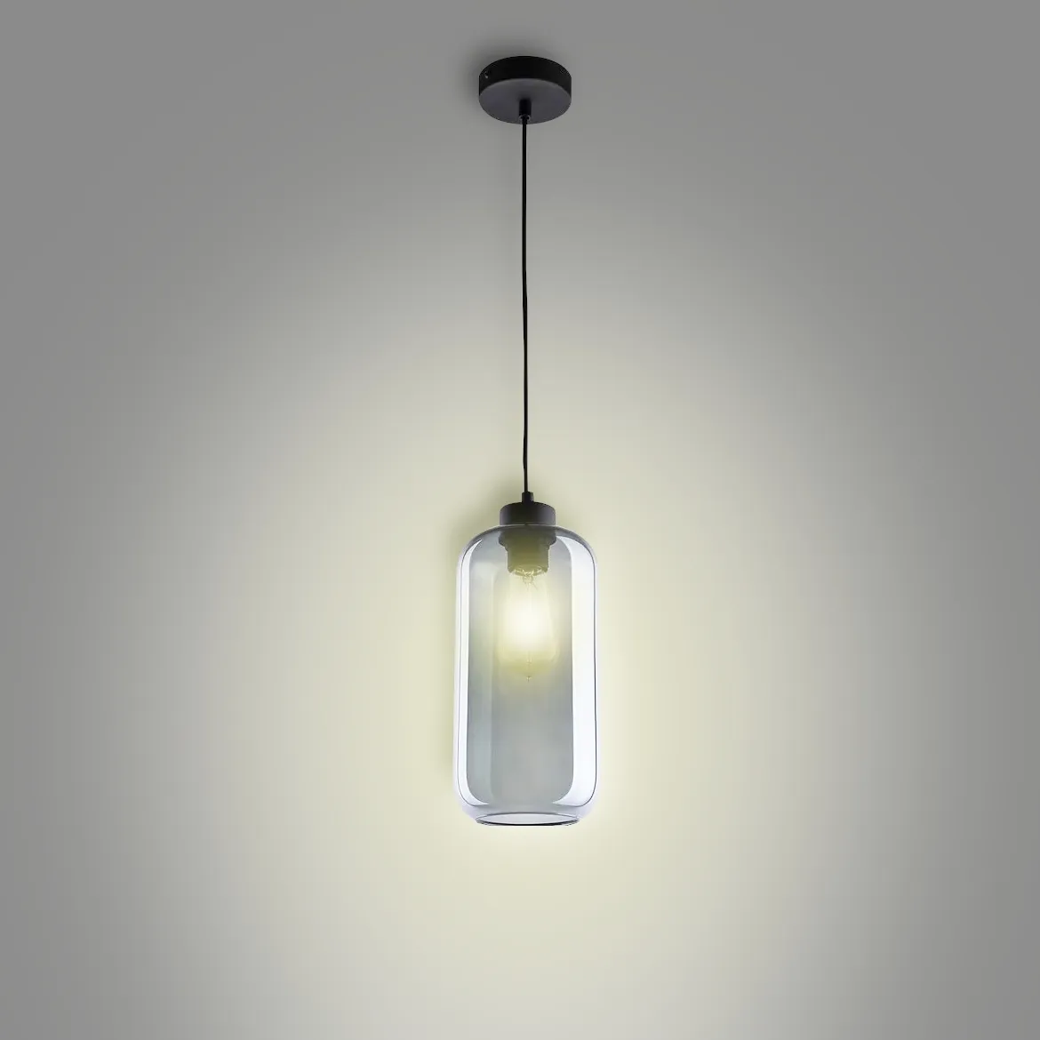 Viseca lampa Marco 1 crna/siva