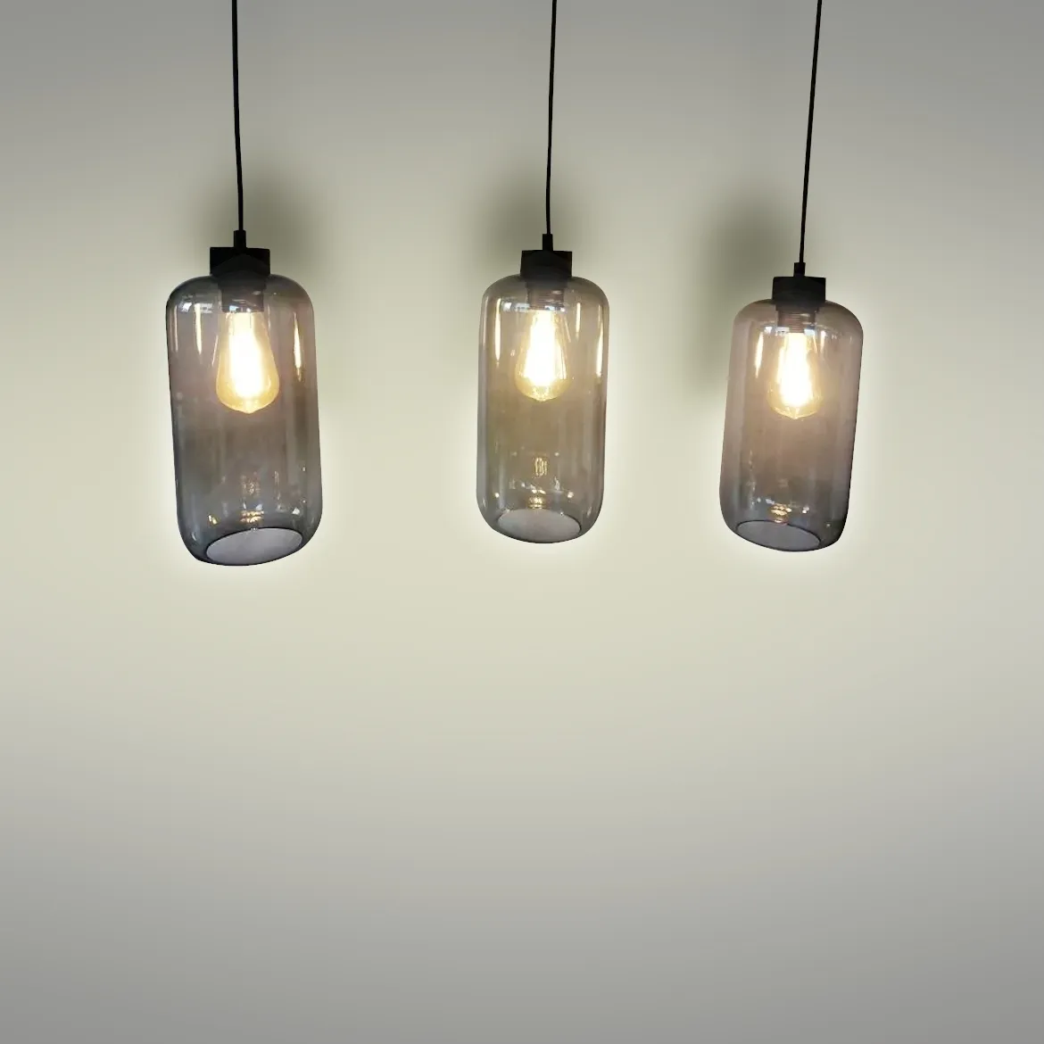 Viseca lampa Marco 3 crna/siva