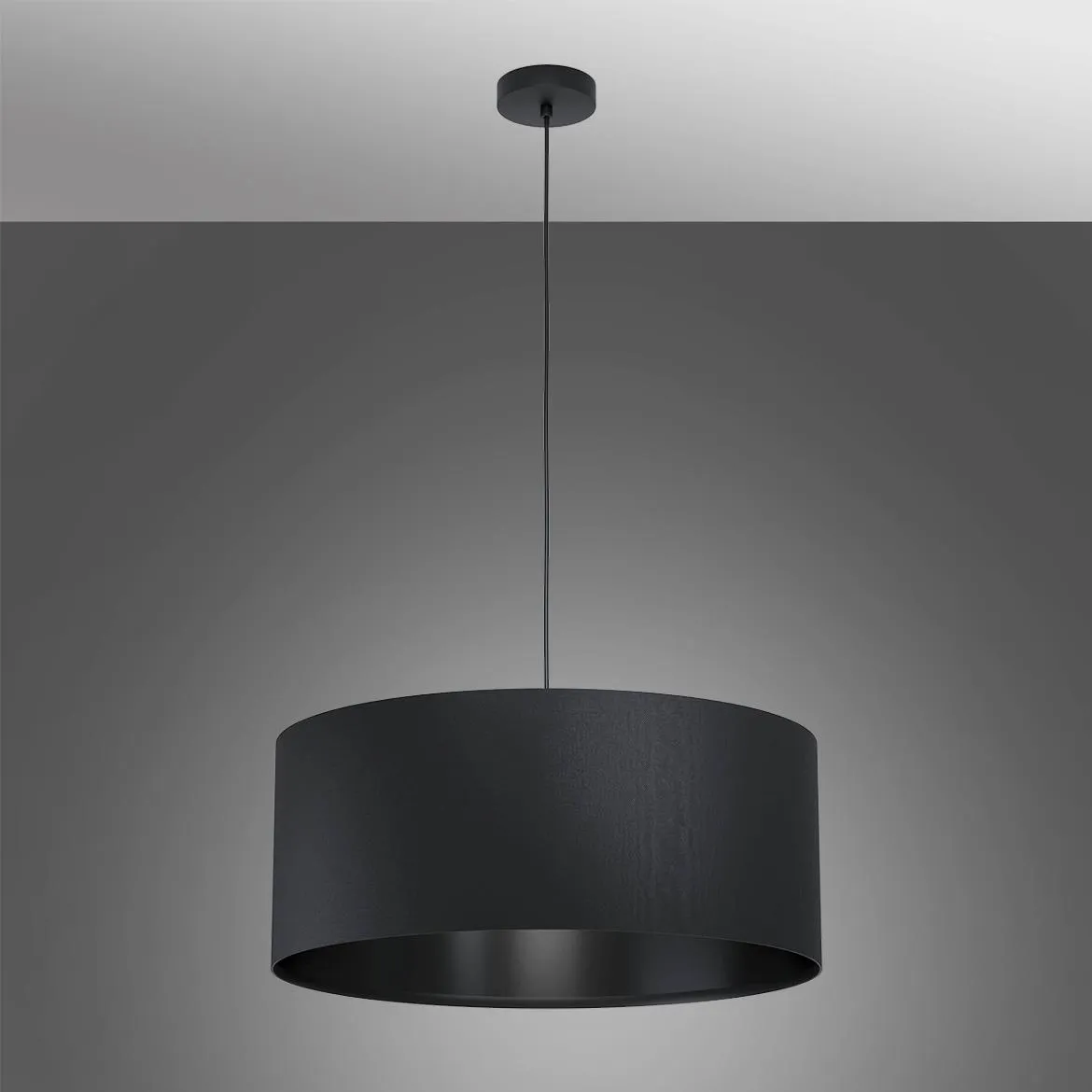 Viseca lampa Maserlo 1 53x110cm crna