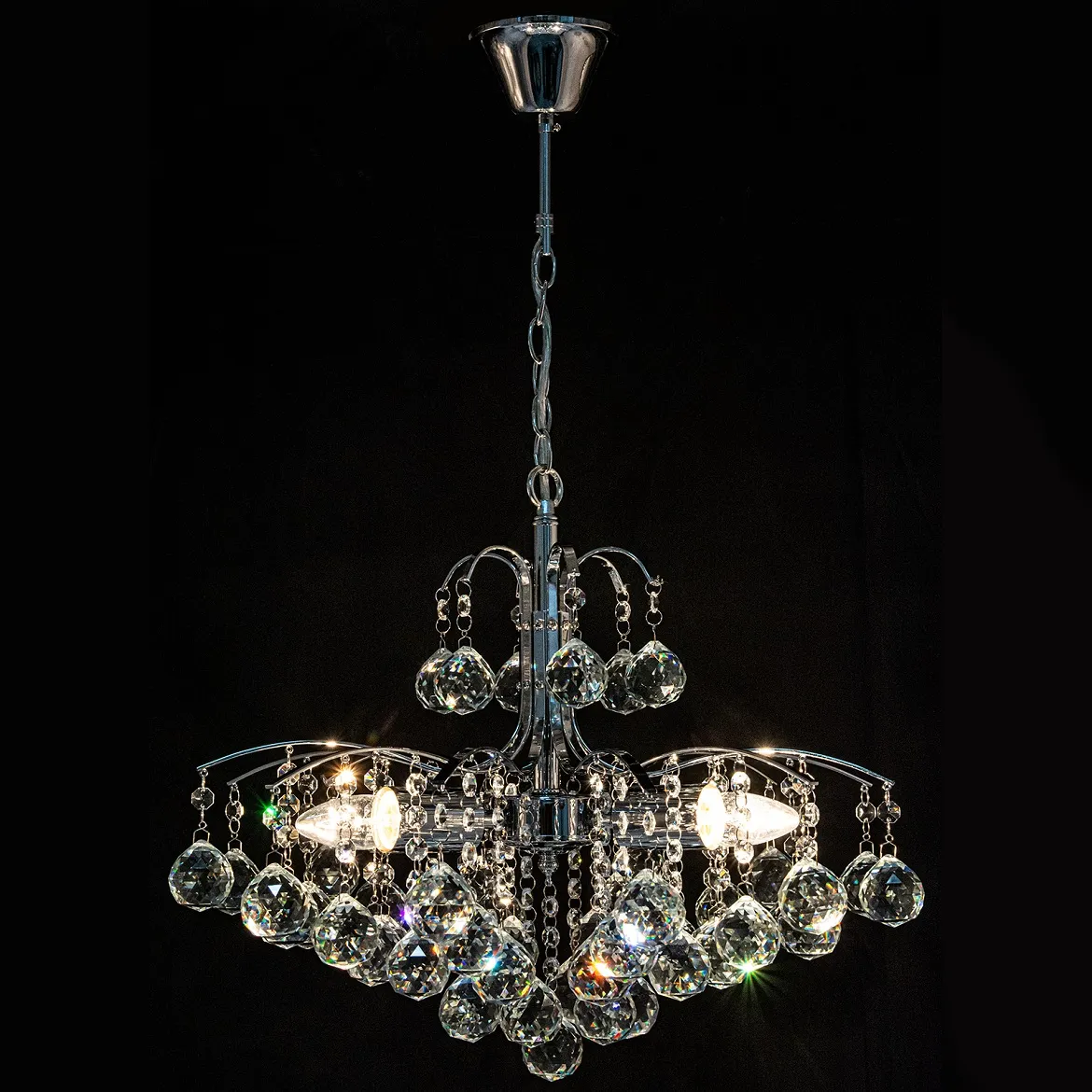 Viseca lampa Monte Carlo 50x70cm srebrna